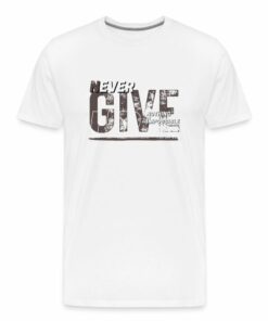never-give-up nothing impossible t-shirt