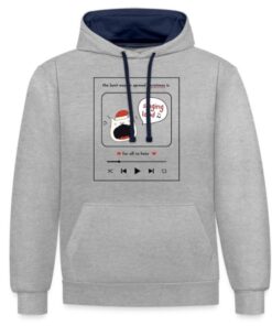 The Best Way To Spread Christmas Is Contrast Hoodie